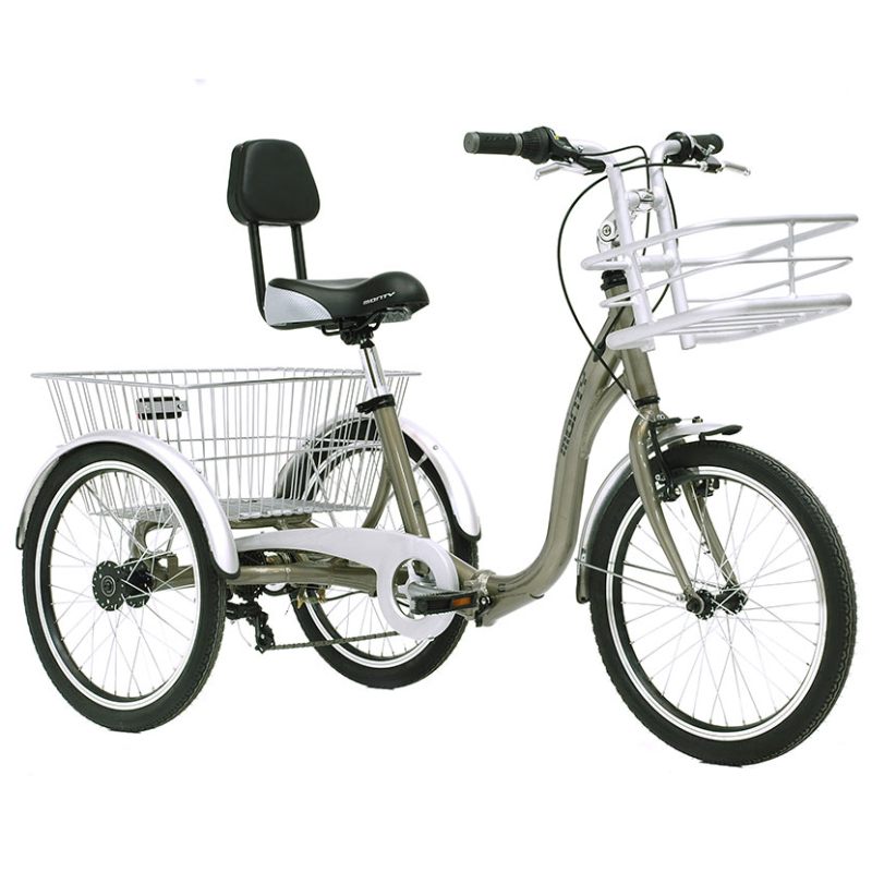 Original Sancho Bikes tricycle with basket and backrest