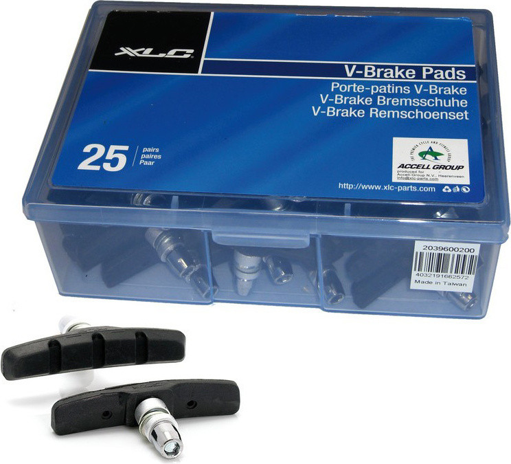 [2039600200] XLC BS-V01 V-Brake brake shoes 70 mm, box of 25 pairs