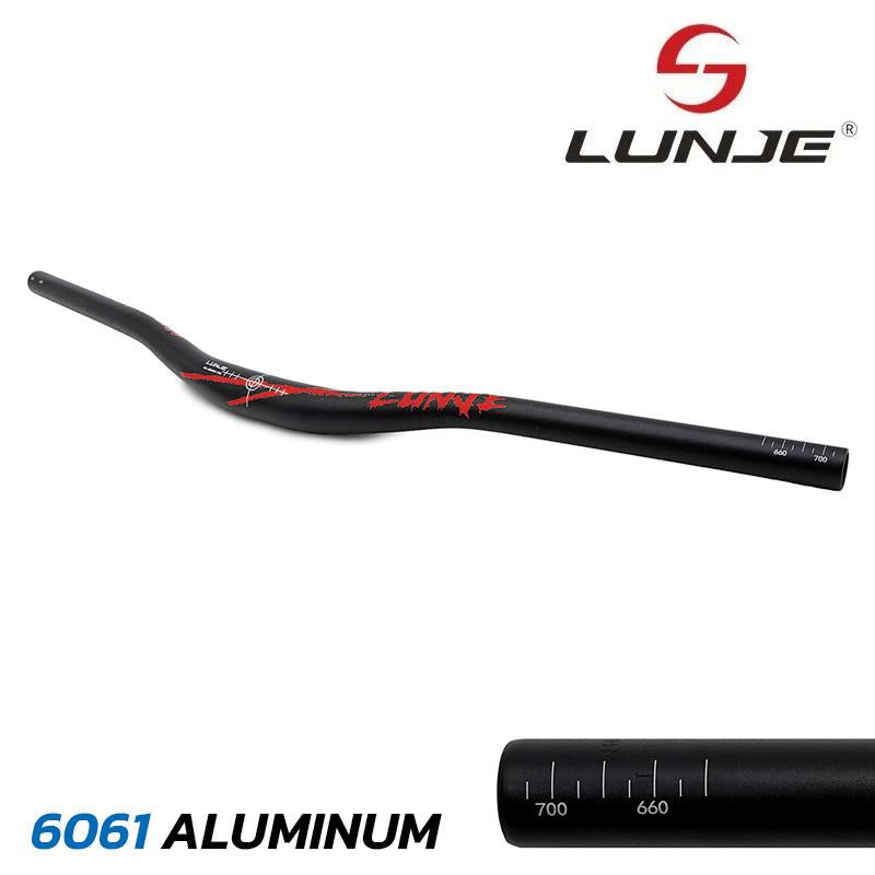 [EWM151] Manillar de 720 mm con elevacion 25 mm negro-rojo