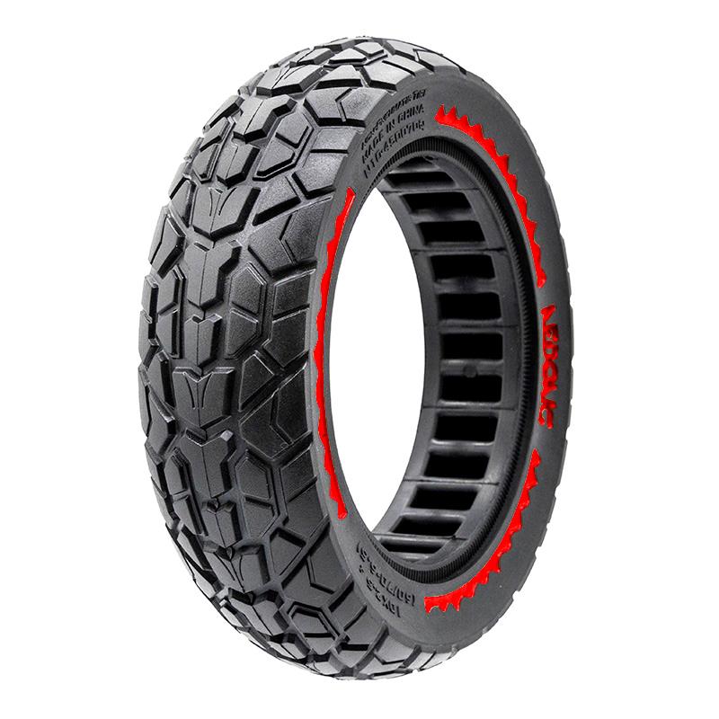 [EWM463] Rueda maciza ultraligera offroad 10x2,5/B44 roja Nedong