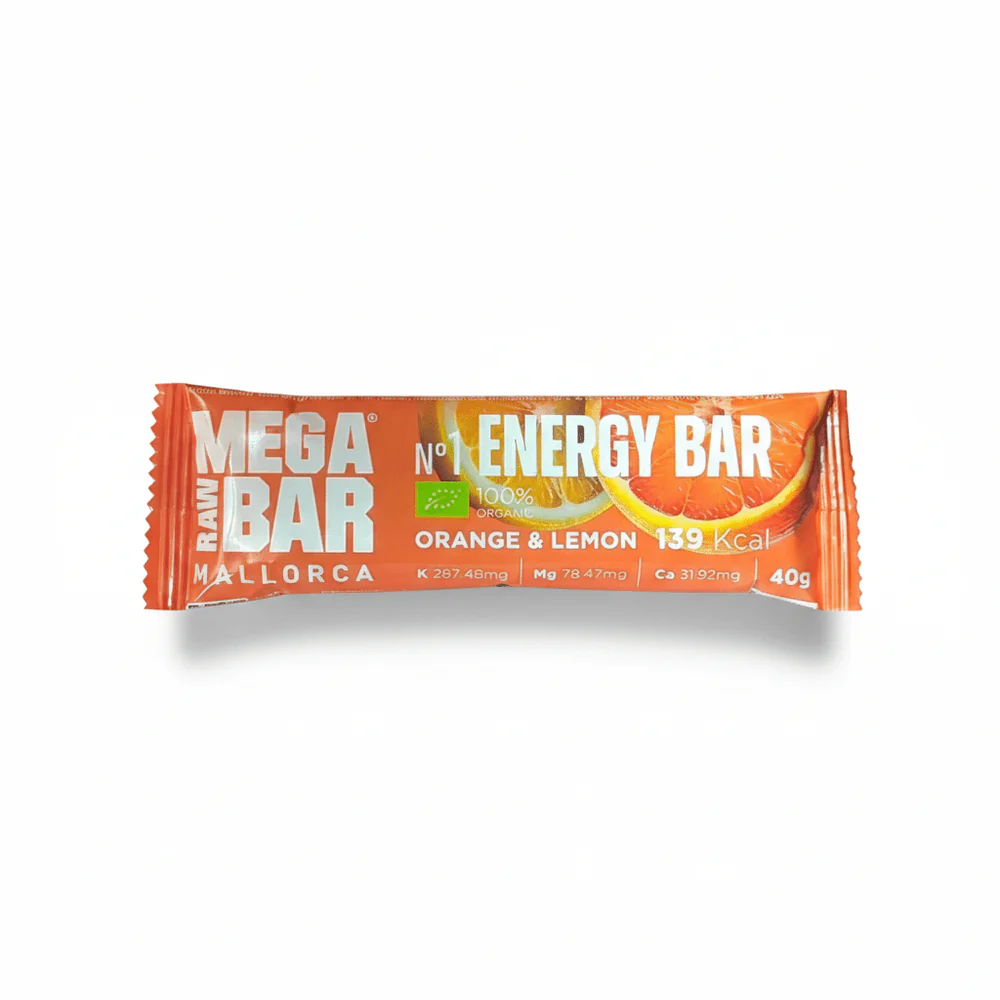 [MRB1] Megarawbar MRB1 barrita energética naranja limón 40 g