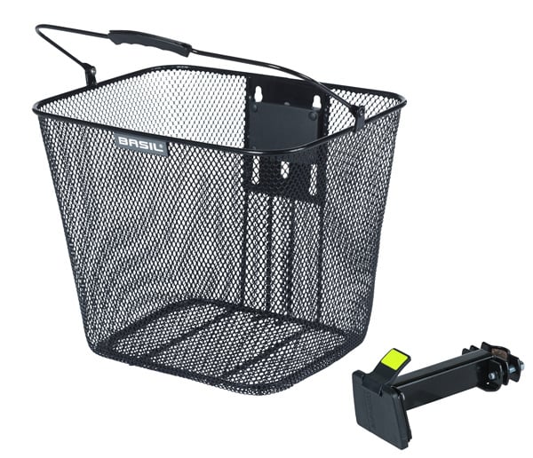 [725828] Basil Bilbao Baseasy Frontkorb schwarz 26x22x28