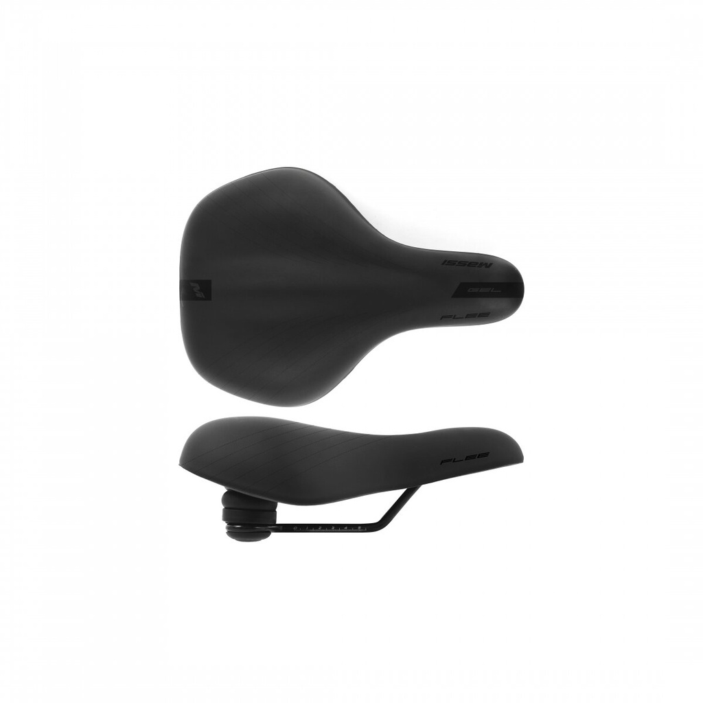 [54048] Sillín Massi Flee Gel Elastomer negro 190 x 265 mm