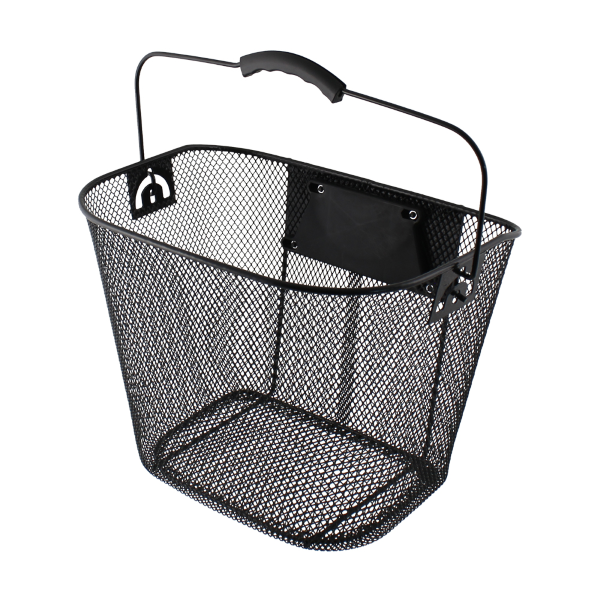 [588160361] Cesta delantera Easy Basic con clip negra