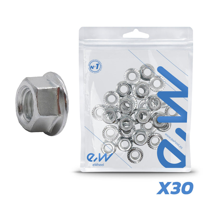 Tuercas de eje de motor Dualtron M12 - pack 30 unidades